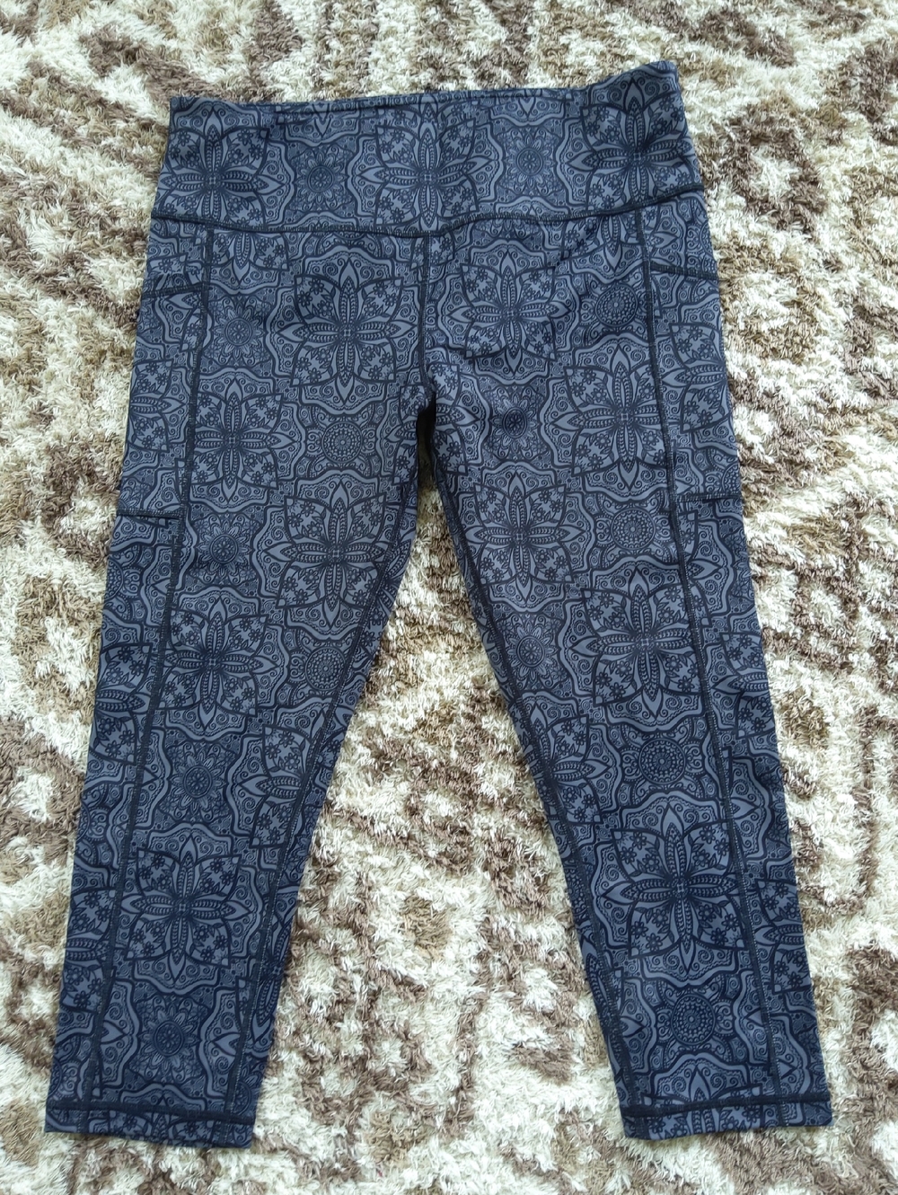 Constantly Varied Gear Gray and Black Patterned Leggings